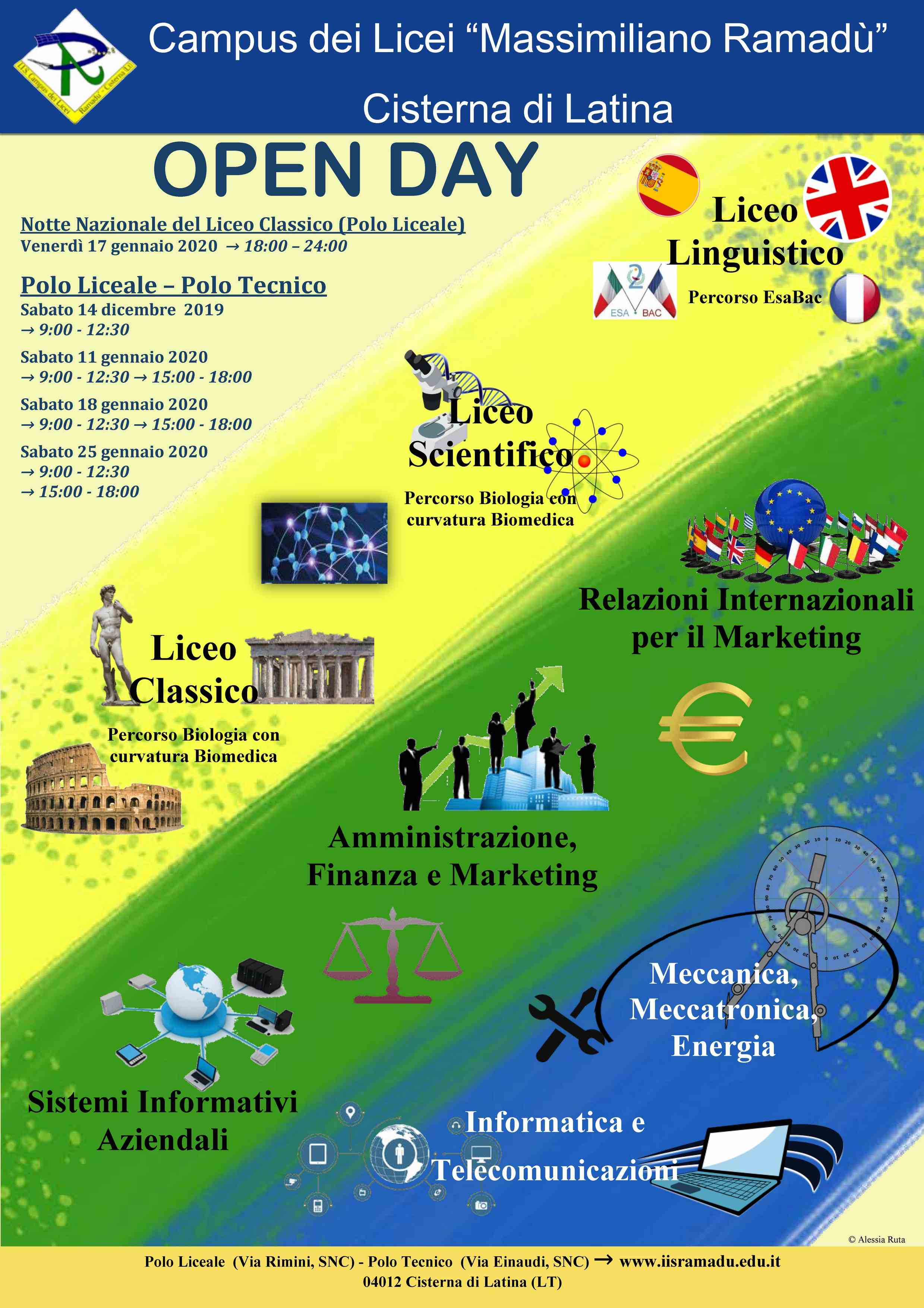 Locandina Open Day 2019-2020