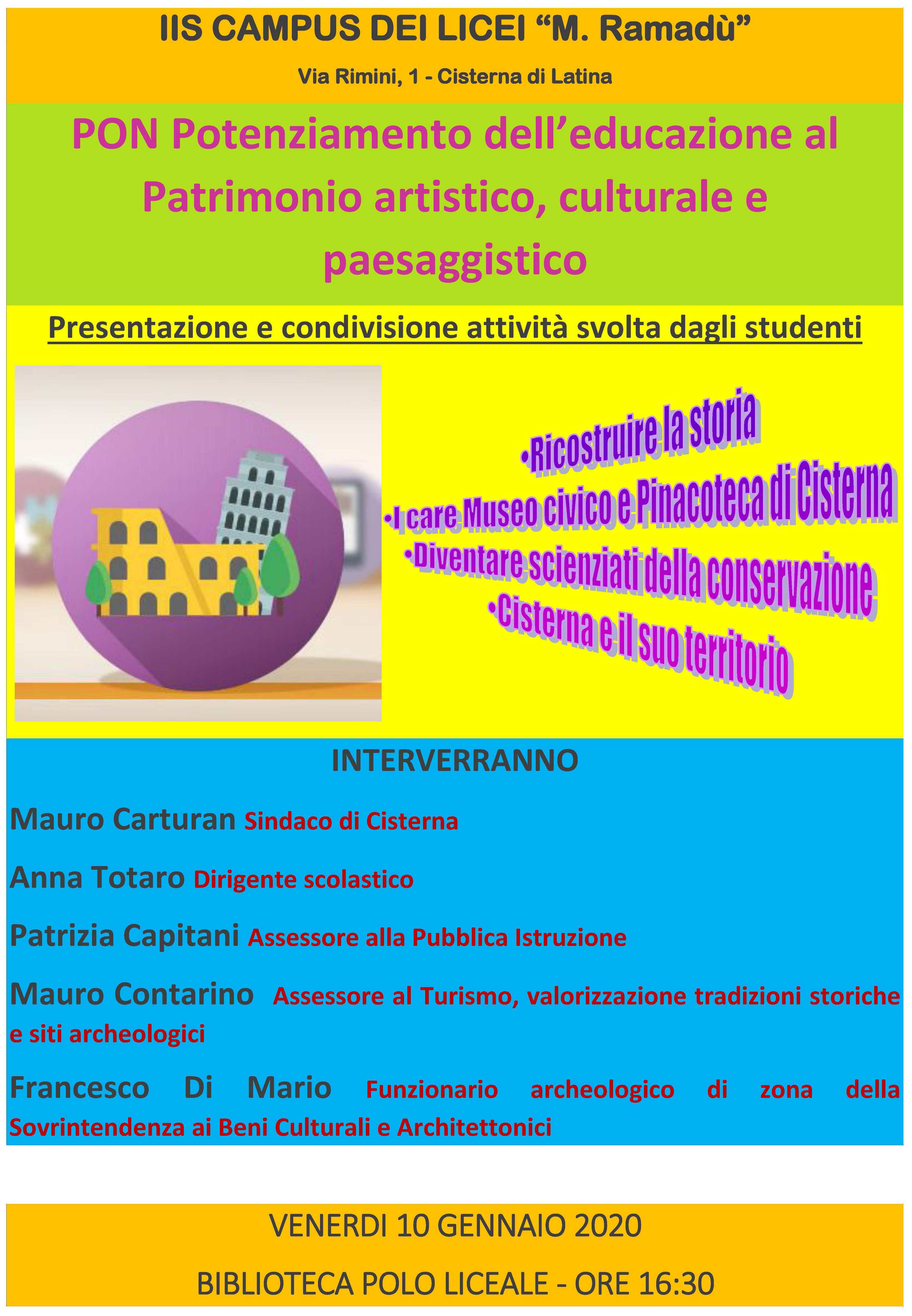 PON Educazione Patrimonio paesaggistico
